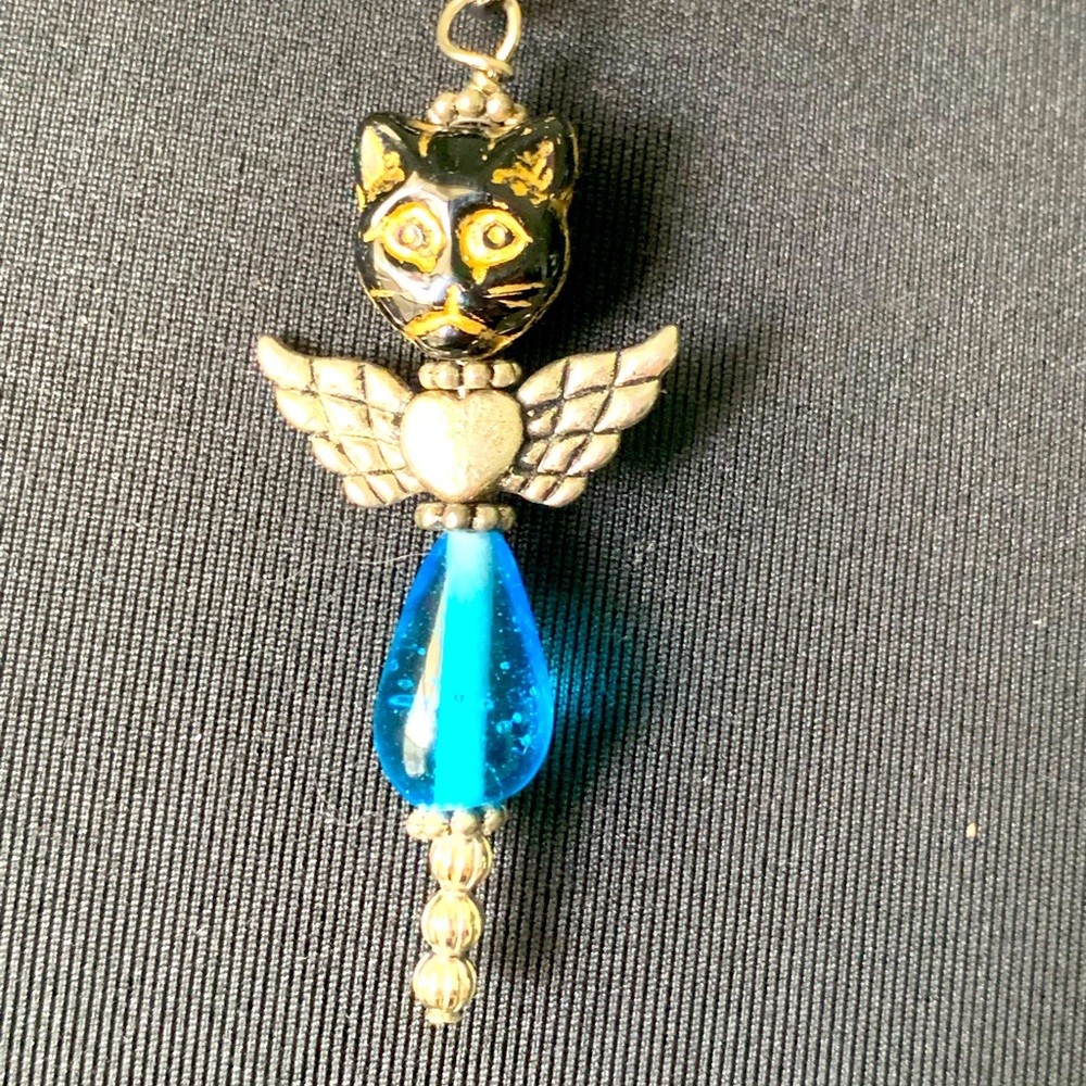 Necklace cat angel